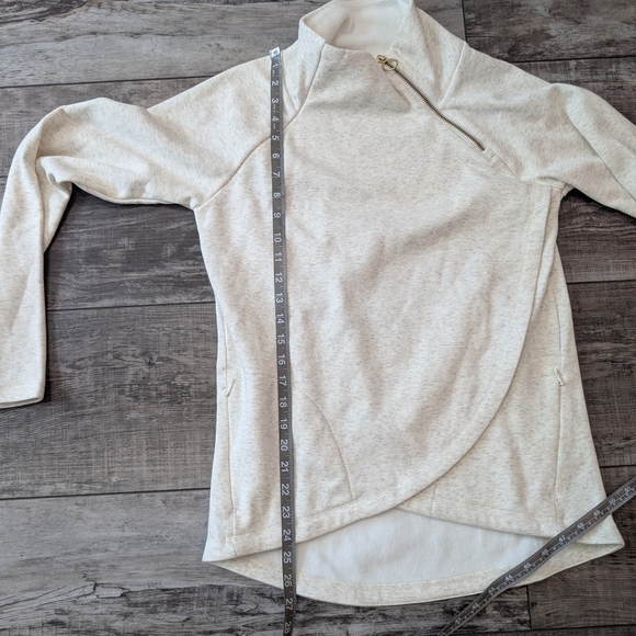 Athleta Cream Zip Sweater - Picture 11 of 11